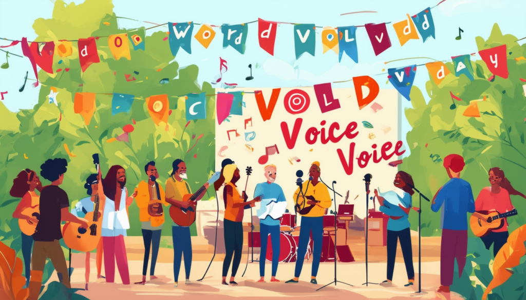 participez à la journée mondiale de la voix pour célébrer l'importance de la voix dans nos vies. découvrez des événements, des ressources et des conseils pour prendre soin de votre voix et la valoriser. rejoignez-nous pour sensibiliser à ce vecteur de communication essentiel.