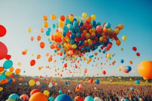Où a eu lieux le plus gros lâcher de ballons au monde ?